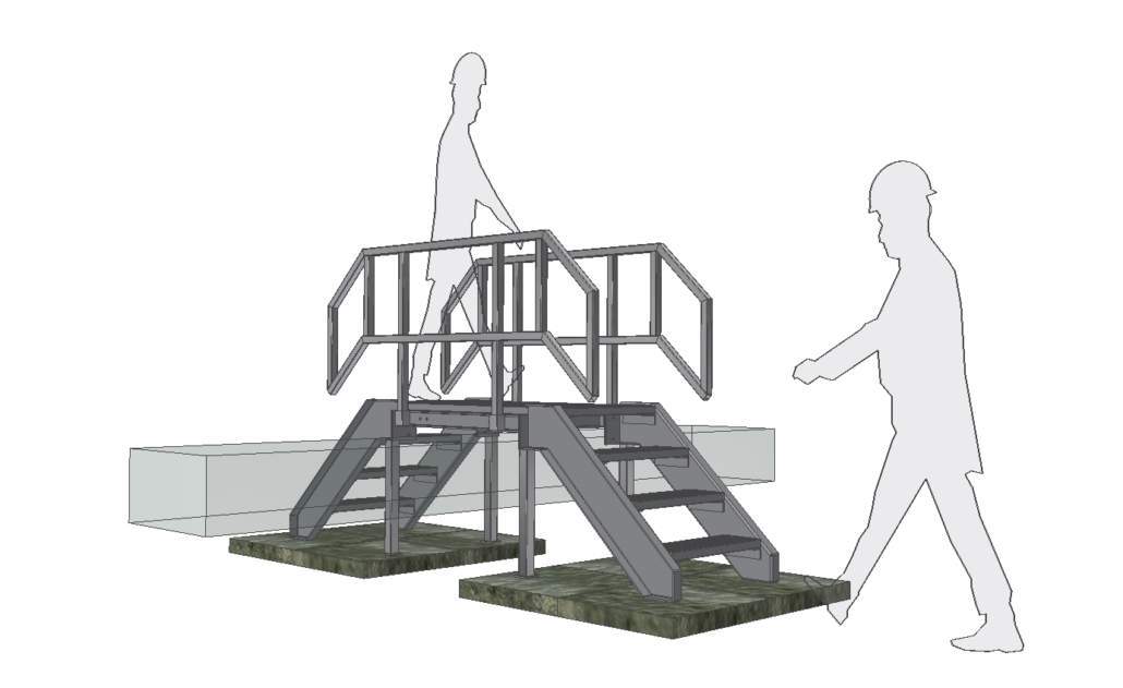 Accessories - Concept of a cable bus walkway overview